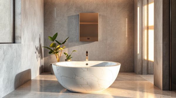 5 idéés créatives pour intégrer une vasque en pierre dans votre salle de bain